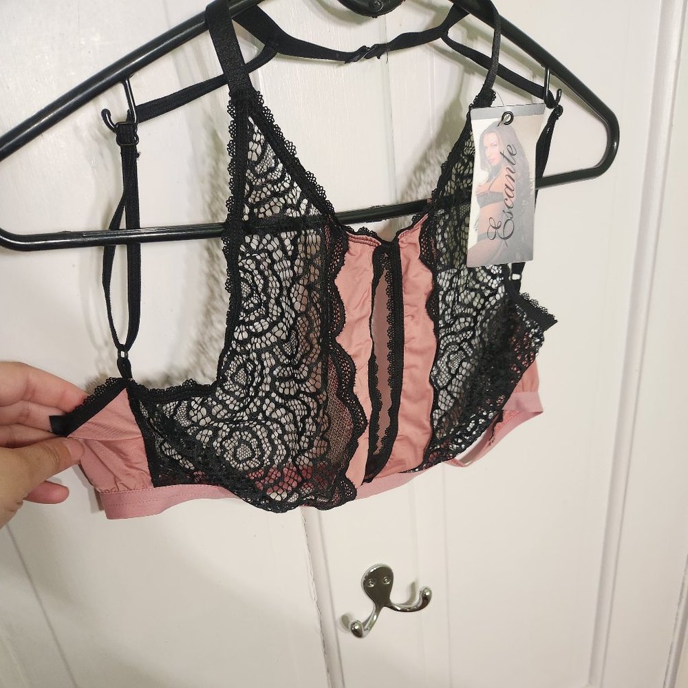 Escante High Neck Unlined Bra Size L